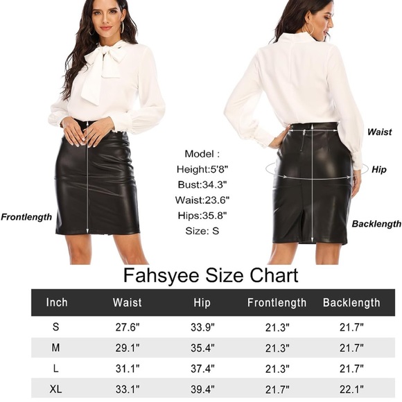 Amazon’s The Drop faux leather skirt - Picture 3 of 5